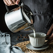 Kéo ấm trà thép không gỉ nồi cà phê Hồng Kông-phong cách sữa ấm trà rửa tay nồi hộ gia đình thương mại Ý-phong cách sản xuất bia cà phê đồ dùng