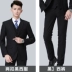 Bộ đồ vest nam phù hợp với hai khóa màu đen áo phông nam Suit phù hợp