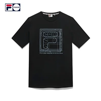 FILA FUSION Áo thun nam tay ngắn mùa hè Mới LOGO In Retro Xu hướng thể thao Áo thun nam giản dị - Áo phông thể thao áo phông lining nam chính hãng