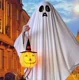 halloween google 2022 Mặt cười, mắt đen, trang phục cos Halloween, áo choàng ma kinh dị, quần áo cosplay người lớn và trẻ em, trang phục biểu diễn halloween phù thủy