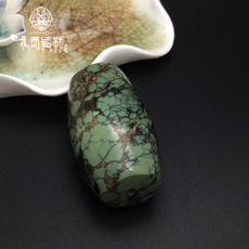 Ювелирные изделия и полуфабрикаты 精品原矿绿松石勒子 文玩玉石手串念珠diy手工配饰