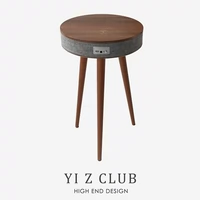 Yi Z Club Smart Bluetooth Беспроводная зарядка объемного стерео бас -пушечный кофейный столик из орехового ореха Sound 4.6
