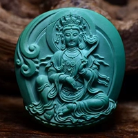 Бутик собранный необработанный руда с высоким содержанием господства зеленой сосны Eulogi Bodhisattva Jade Greenery Вес 28.11G Master Works
