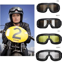 Kính râm xe máy retro retro Harley nửa mũ bảo hiểm kính xe máy cưỡi kính chắn gió - Xe máy Rider thiết bị phụ kiện bảo vệ đầu gối