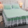 Hàn Quốc phiên bản của giường ren váy đơn mảnh công chúa giường trải giường đặt 1.8m1.5 mét dày nệm trượt bảo vệ bao gồm đặc biệt váy giường khách sạn