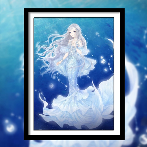 2022 Новый 5D Cartoon Anime Diamond Painting Promemaid Living Room Stick Diamond Cross Stitch милая девушка спальня полная алмаз