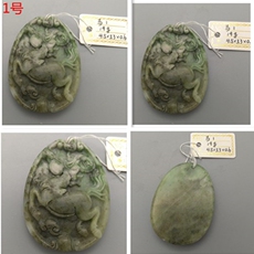 Украшения на шею 天然南阳独山玉生肖马挂件颈饰