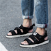 Dép nam 2018 sinh viên mới mùa hè giày thường Hồng Kông Hàn Quốc phiên bản của các cặp vợ chồng thể thao triều của nam giới giày bãi biển dual-sử dụng Sandal