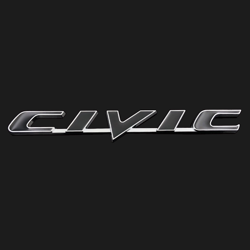 Honda Civic Civic English Laballing Tail Hộp thầu xe bay IVTEC Chữ chuẩn Benchmark kim loại sửa đổi logo decal xe hơi tem xe oto 4 chỗ 