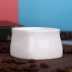 Dày sứ gia cố tinh khiết trắng vuông đường xi lanh túi đường xi lanh không có bình sữa bể chứa cà phê cốc thiết bị phù hợp Cà phê