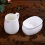 Sữa mới xi lanh màu trắng tinh khiết gốm creative oval đường bát sữa đường tank cà phê phù hợp với thiết bị xương trung quốc BIỂU TƯỢNG tùy chỉnh phin cafe sứ