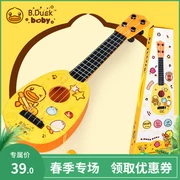 B.Duck vịt nhỏ màu vàng mô phỏng ukulele chuỗi nylon trẻ nhỏ chơi guitar trai và gái giáo dục sớm đồ chơi âm nhạc - Đồ chơi nhạc cụ cho trẻ em