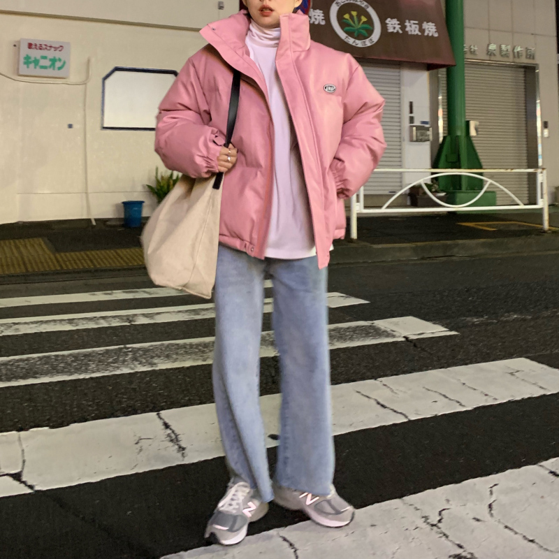 PinkBarren family Pink Cotton female 2020 new pattern tide cotton-padded clothes Korean version easy Bread clothes have cash less than that is registered in the accounts Internet celebrity winter loose coat