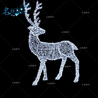 Знаменитый торговый центр Meimei Outdoor Christmas DP Dot Led Iron Everbright Рождественский лось смотрит на Sika Deer Deterns