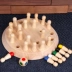 bộ nhớ Children of đào tạo tập trung và trí nhớ 3-5 tuổi đồ chơi giáo dục cờ tư duy logic kẹp hạt Game 6 Đồ chơi bằng gỗ