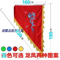 Свадебная ткань китайского стиля Yilongfengqi флаг открыл флаг, чтобы приветствовать флаг флага Dragon Phoenix флаг флага вышивки Huangluo