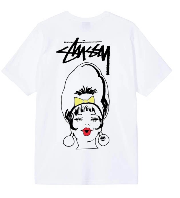 Stussy tide бренд Stucy's множество хлопковых футболок с круглым вырезом и short-sleeved снимок без возврата Canadian покупок