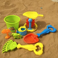 Детская пляжная игрушка, большой детский комплект, лопата, набор инструментов для игры с песком, машина, песок, песочные часы