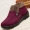 Giày ông già giày nữ mùa đông cộng với nhung trung và giày cotton cũ 2018 Giày mới đậu Hà Lan đỏ năm nay