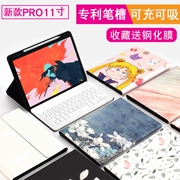 2018 mới của Apple iPad tablet Pro11-inch với vỏ bảo vệ bàn phím Bluetooth khay bút vỏ silicone - Phụ kiện máy tính bảng