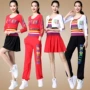 Mùa thu đông 2018 Yunshang Yang Liping trang phục múa vuông nguyên bản mới phù hợp với trang phục cotton thể thao khiêu vũ - Khiêu vũ / Thể dục nhịp điệu / Thể dục dụng cụ giày khiêu vũ nữ gót thấp