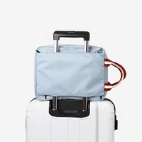 Du lịch ở nước ngoài túi lưu trữ di động có thể được thiết lập hành lý xe đẩy túi du lịch lưu trữ quần áo túi trang điểm rửa túi vali em bé