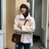 2019 mới mùa thu và mùa đông áo khoác nữ lỏng lẻo khâu áo len ngắn bằng len nữ nhung phiên bản Hàn Quốc - Áo Hàn Quốc Áo Hàn Quốc