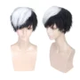 Cosplay tóc giả vua vinh quang phẳng skin da ban đầu màu đen và trắng phù hợp với hình dạng đặc biệt - Cosplay ecchi cosplay