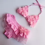 Trẻ sơ sinh và trẻ em 2 nữ kho báu 3 váy chẻ 4 đồ bơi 0-1 tuổi 5 bikini 6 bé gái bơi Yong quần áo 7 bé y bơi - Bộ đồ bơi của Kid