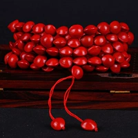Thời trang Ac keo Đậu Handmade Handmade Vòng đeo tay màu đỏ Bodhi Dây đeo tay 108 Vòng tay Blood Bodhi Chuỗi liên kết Năm nam và nữ vòng gỗ trầm hương