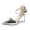 Xuân 2018 mới và giày cao gót mới Baotou khóa với dép cao gót mũi nhọn nữ nông bằng miệng bằng da rỗng sandal nữ hàn quốc