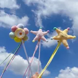 Плюшевый колокольчик на солнечной энергии, интерактивная игрушка, DIY, домашний питомец, морская звезда, подсолнух, издает звуки, кот, делается под заказ