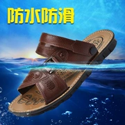Mùa hè mới của nam giới dép nam 2018 giày bãi biển bình thường Hàn Quốc thanh niên xu hướng chống dép da dép kích thước lớn