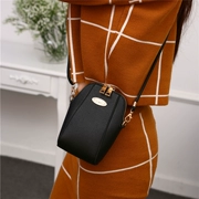 Thời trang Hàn Quốc mẫu vải thiều ví mini túi điện thoại di động túi màu rắn đeo vai nữ túi thủy triều gói