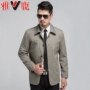 Áo khoác cotton nam Yalu cha mặc áo khoác mỏng thường xuyên áo khoác nam trung niên áo khoác nam