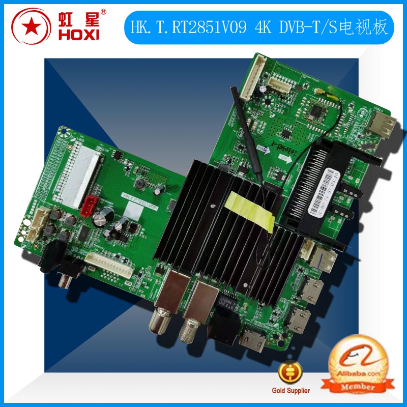 HK.T.RT2851V09\/2871V09 DVB-T2 4K Network TV Board Taiwan Traditional English with Bluetooth