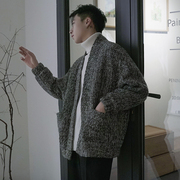 Văn học fan retro tính khí mà không cần khóa cardigan mùa xuân và mùa thu V-Cổ lỏng áo len xu hướng nam Hàn Quốc áo len áo