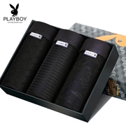 Quần lót nam Playboy Quần lưới mắt lưới 3 hộp quà tặng Dễ dàng giặt khô Quần lót ngắn Tóm tắt quần short nam Boxer - Bộ quà tặng