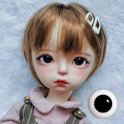 taobao agent BJD glass eye black eyes, real person transparent eyeball 10mm-16mm eyeballs small iris