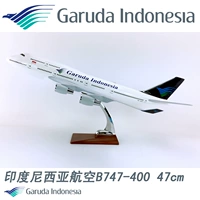 Mô hình máy bay nhựa 47cm Hãng hàng không Indonesia B747-400 mô phỏng máy bay chở khách tĩnh mô hình Indonesia đồ chơi cho bé trai
