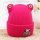 Rose Red Puppy Toy Cashmere Tire Cap