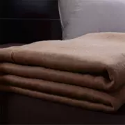 Khách sạn bộ đồ giường acrylic chăn len màu rắn lạc đà TV chăn lười giải trí chăn