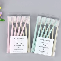 Мягкая зубная щетка, защитный чехол для взрослых, японский набор зубных щеток, четыре цвета, широкая цветовая палитра, 10 шт