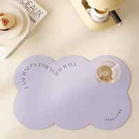 Кухонная поглощающая вода легко слить воду из прокладки чистого цвета, нельесослойные накладки, простая кожаная столовая столовая подушка