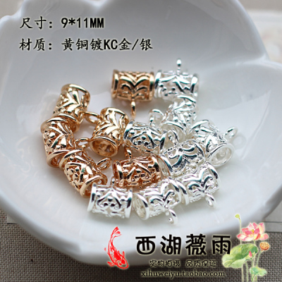 taobao agent Brass bent pipe, jewelry, necklace and bracelet, accessory, 9×11mm