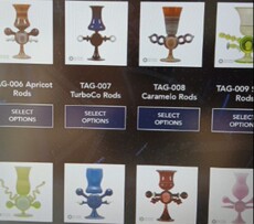 Специальное стекло 美国进口tag 高硼硅彩色玻璃棒 硬料pyrex 纯色变色棒