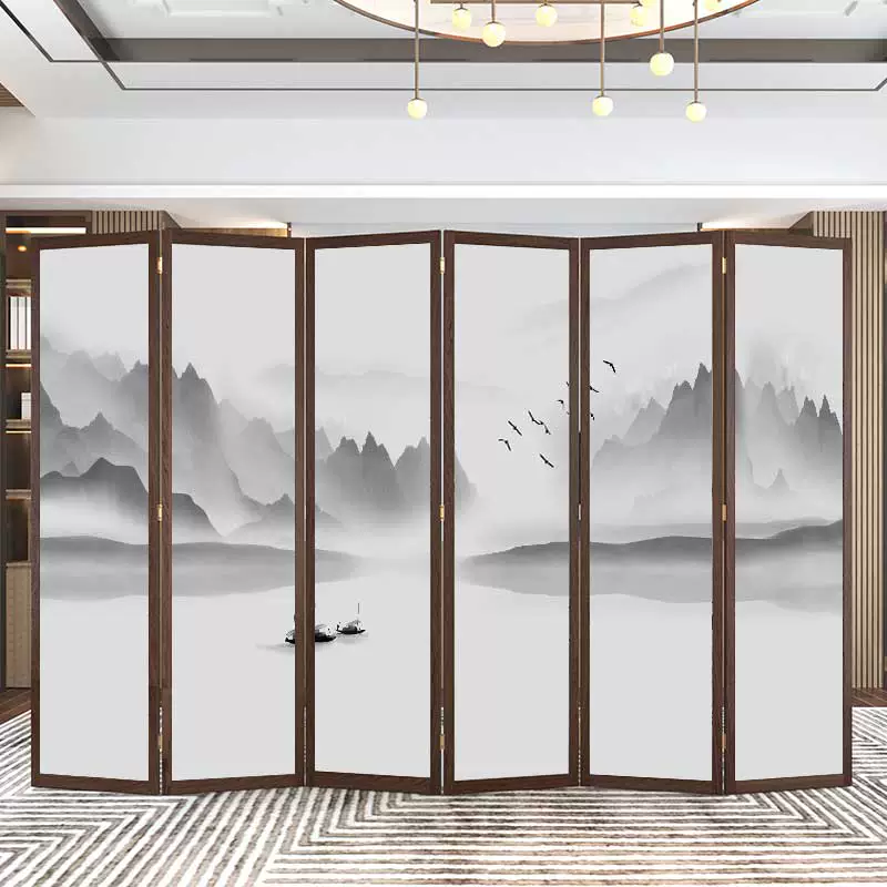 Hiện đại đơn giản của Trung Quốc vách ngăn gỗ rắn phòng khách khách sạn văn phòng gấp kinh tế lối vào màn hình gấp di động vách ngăn gỗ công nghiệp vách ngăn phòng ngủ kín đáo 