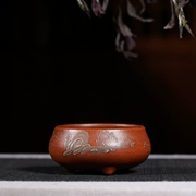 Đài Loan trở lại cũ màu tím cát chậu hoa tất cả làm bằng tay cổ tím bùn sơn chậu hoa và thịt chậu nhỏ đặc biệt cung cấp