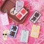 Nhật bản cá tính vui văn bản tàu điện ngầm thẻ set treo móc chìa khóa xe buýt kiểm soát truy cập thẻ set sinh viên nghệ thuật bữa ăn gói thẻ vỏ bọc thẻ căn cước
