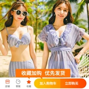 Áo tắm 2018 mới đi biển voan nữ gợi cảm chia mảnh áo tắm giảm béo bikini áo tắm ba mảnh - Bikinis